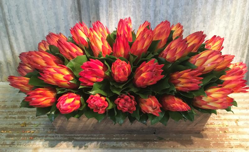Farmhouse Dough Bowl and Preserved Floral Arrangement