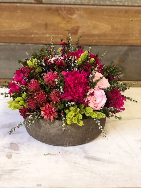 Customizable Hydranga and Rose Preserved Floral Arrangement