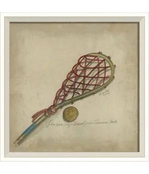 Lacrosse - Interior Mojo llc. vintage styling and signed by artist Kolene Spicher
