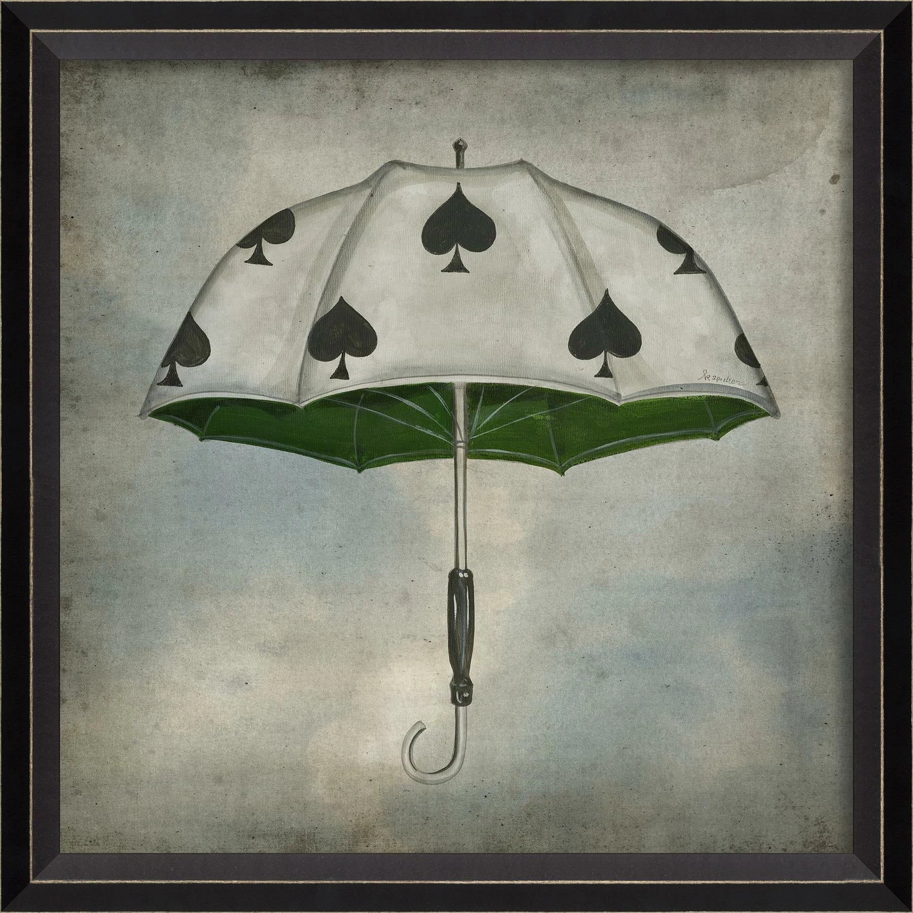 spades umbrella in clouds art - Interior Mojo llc