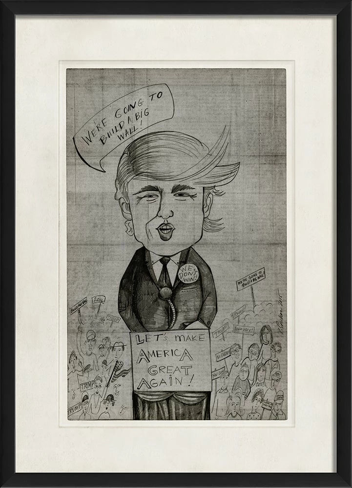 Donald Trump caricature art - Interior Mojo llc
