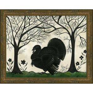 turkey silhouette art (facing left) - Interior Mojo llc