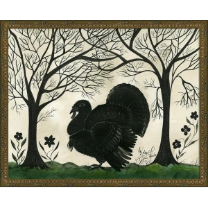 turkey silhouette art (facing left) - Interior Mojo llc