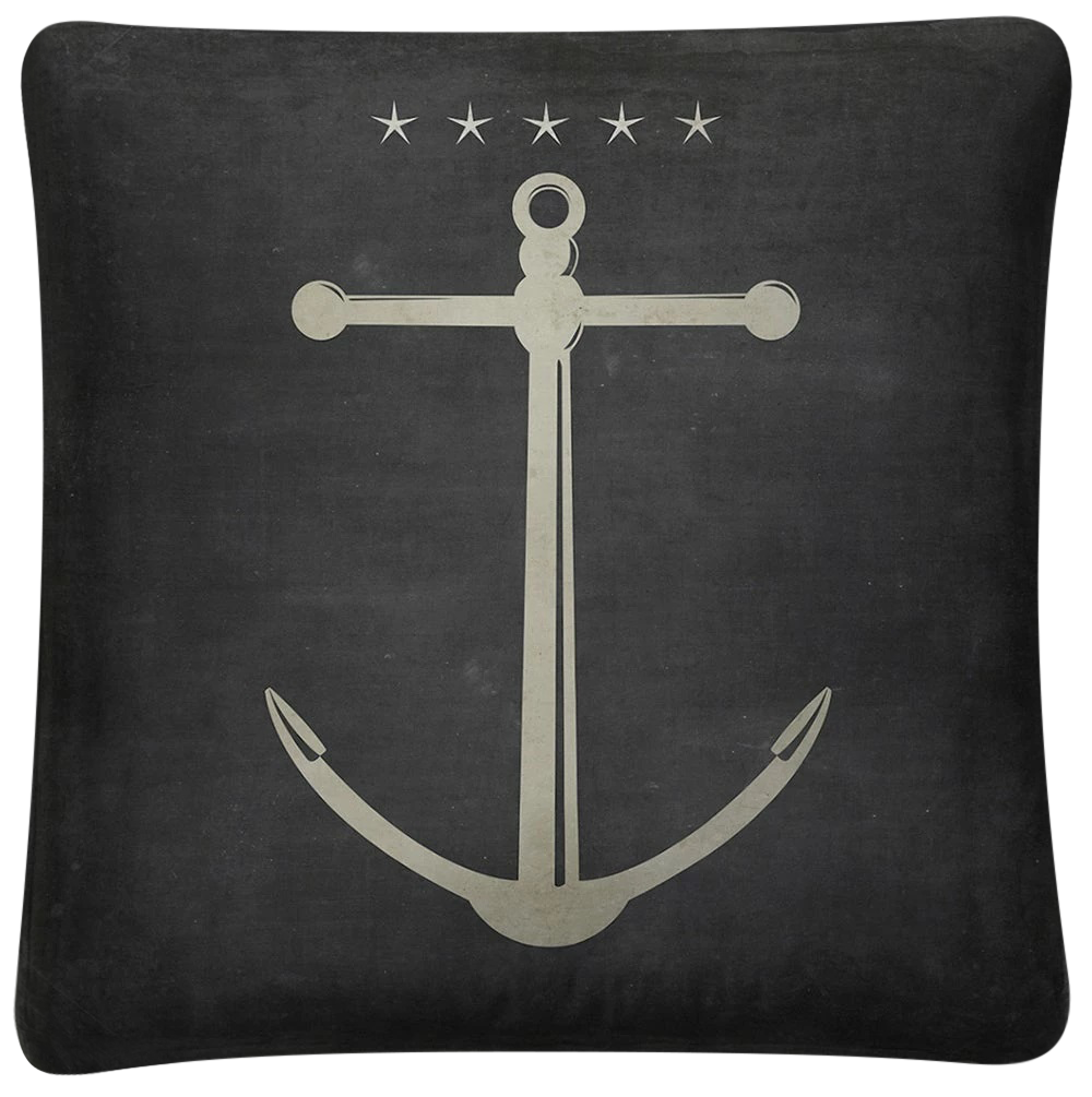 vintage 'Anchor 4' throw pillow - Interior Mojo llc