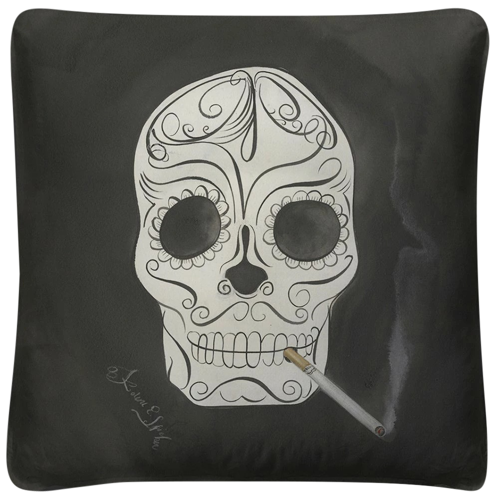 vintage smoker throw pillow - Interior Mojo llc