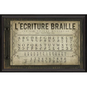 'braille alphabet' art - Interior Mojo llc