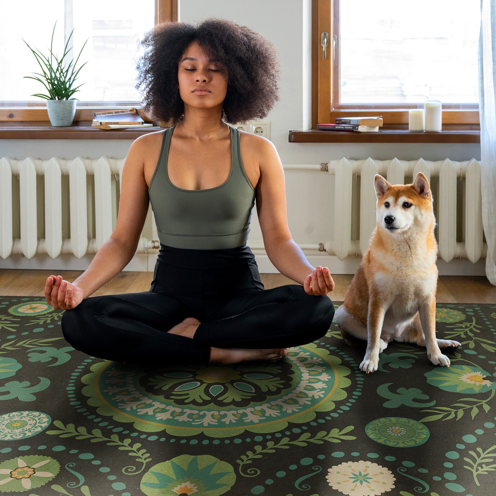 Classic 38 - A Hedge Between Keeps Washable Vinyl Area Rug Series