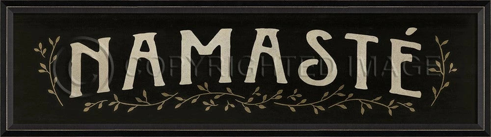 namaste sign art - Interior Mojo llc