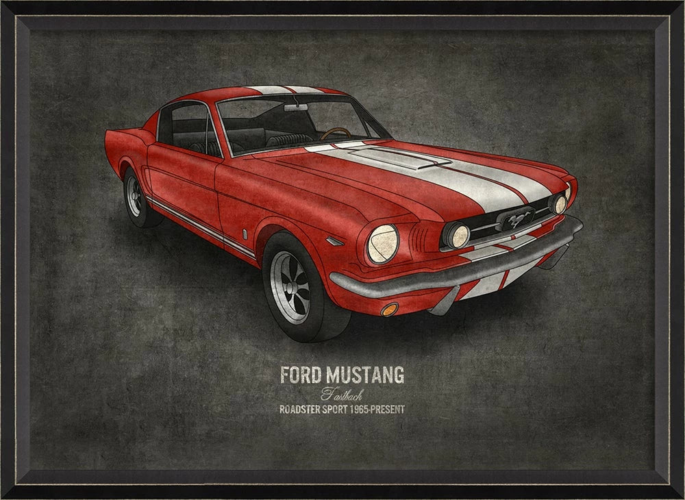 Ford Mustang art - Interior Mojo llc