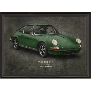 Porsche 911 art - Interior Mojo llc