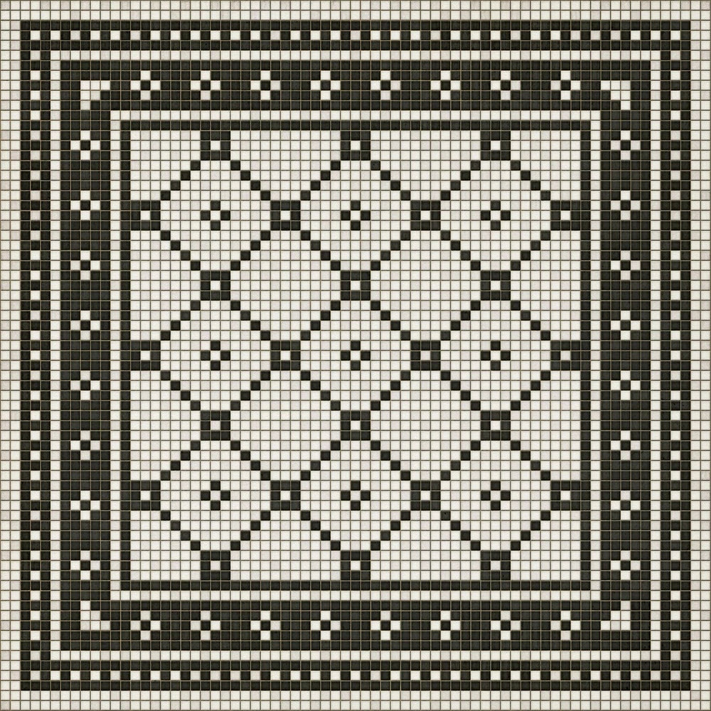 mosaic A- Allerton vinyl mat-rug-runner - Interior Mojo llc