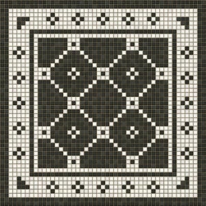 mosaic A- Elmhurst vinyl mat-rug-runner - Interior Mojo llc