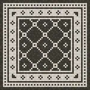 mosaic A- Elmhurst vinyl mat-rug-runner - Interior Mojo llc