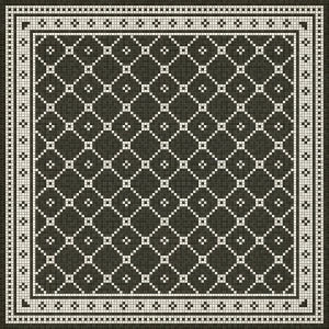 mosaic A- Elmhurst vinyl mat-rug-runner - Interior Mojo llc