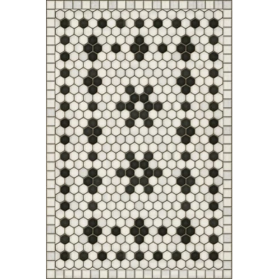 mosaic B- Clemont vinyl mat-rug-runner - Interior Mojo llc