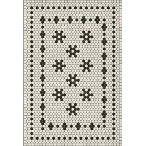 mosaic B- Clemont vinyl mat-rug-runner - Interior Mojo llc