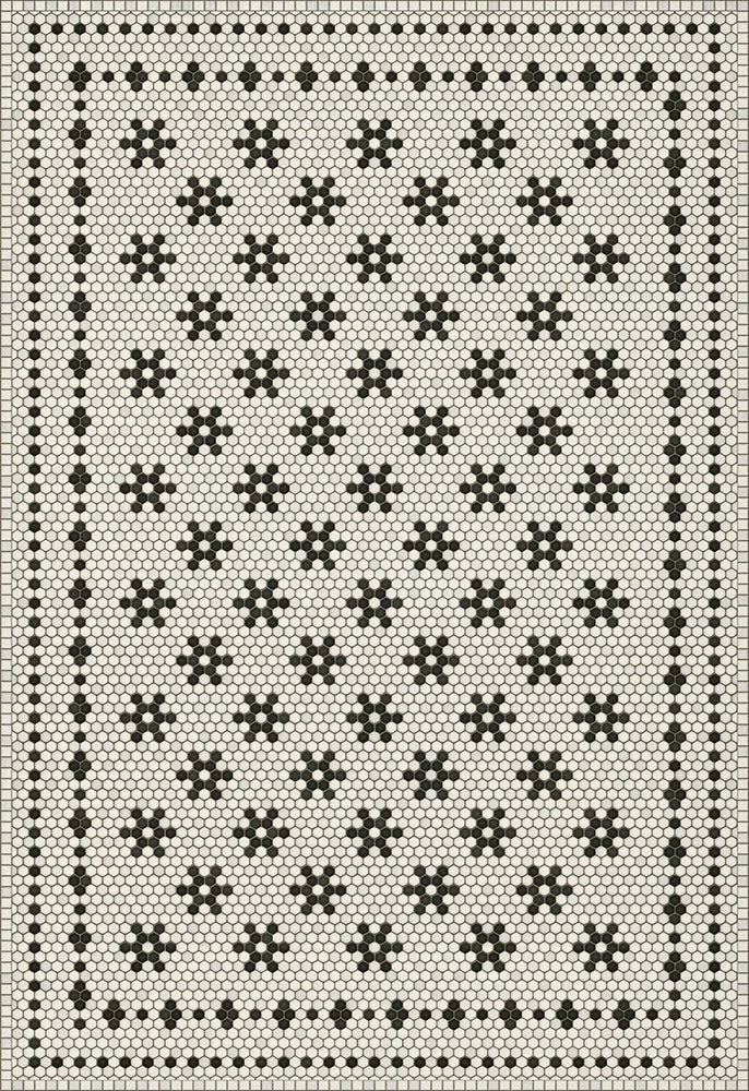 mosaic B- Clemont vinyl mat-rug-runner - Interior Mojo llc