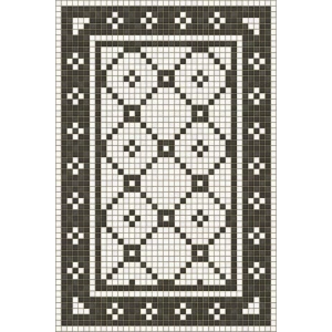 mosaic A- Allerton vinyl mat-rug-runner - Interior Mojo llc