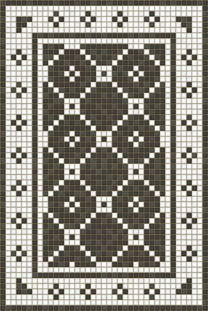 mosaic A- Elmhurst vinyl mat-rug-runner - Interior Mojo llc