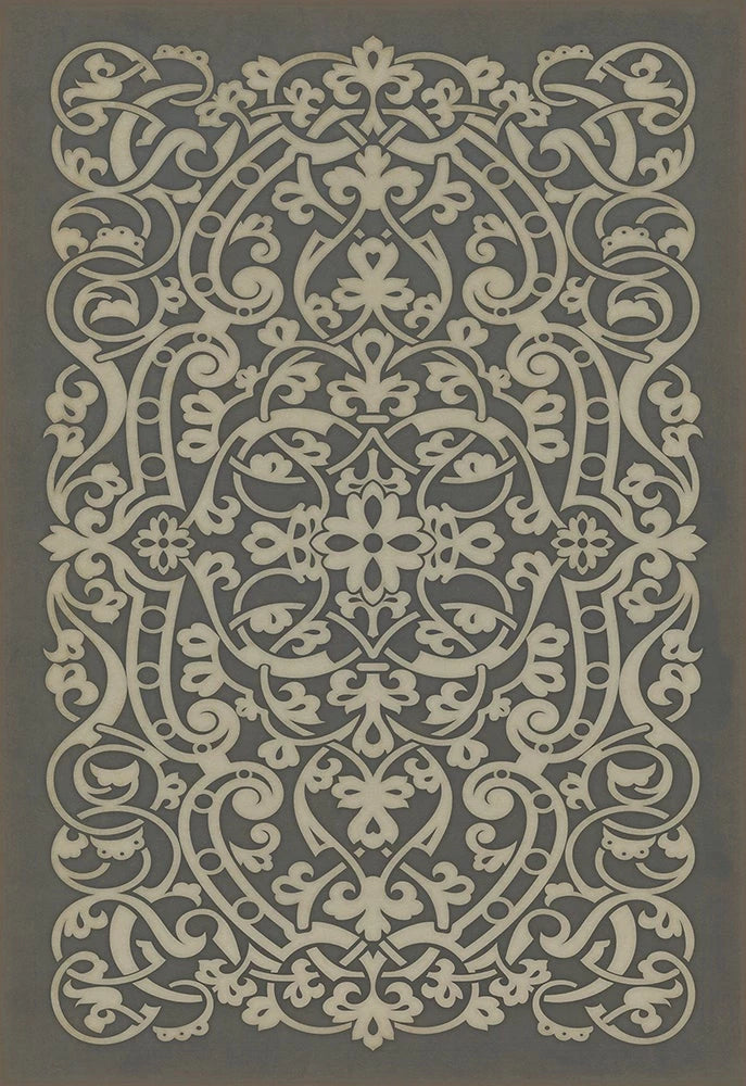 Pattern 77 "Chopin"  Vinyl Mats and Rugs - Interior Mojo llc