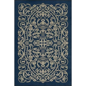 Pattern 77 "Debussy"  Vinyl Mats and Rugs - Interior Mojo llc