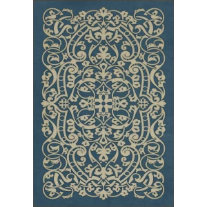 Pattern 77 "Debussy"  Vinyl Mats and Rugs - Interior Mojo llc