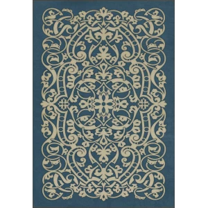 Pattern 77 "Debussy"  Vinyl Mats and Rugs - Interior Mojo llc