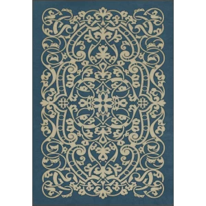 Pattern 77 "Debussy"  Vinyl Mats and Rugs - Interior Mojo llc