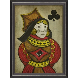 Queen of Clubs Wall Art