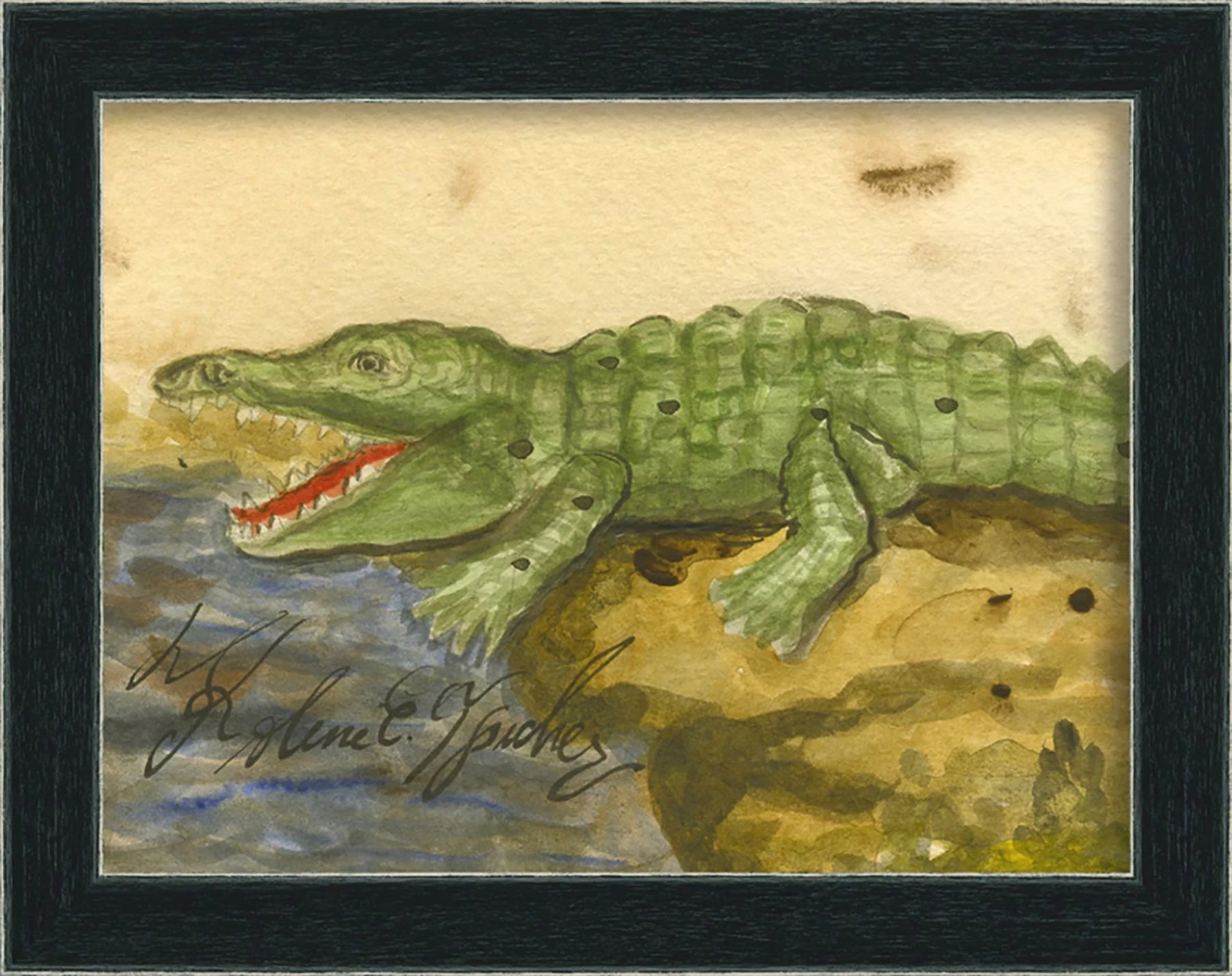 'alligator' child art - Interior Mojo llc