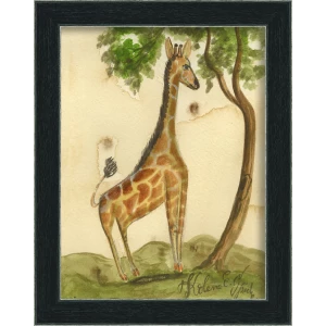 'giraffe' child art - Interior Mojo llc