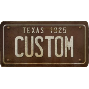 Custom Acrylic License Plate Collection