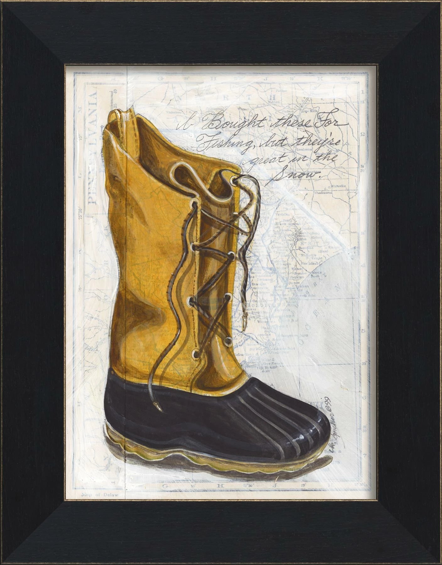 'winter boot' art - Interior Mojo llc