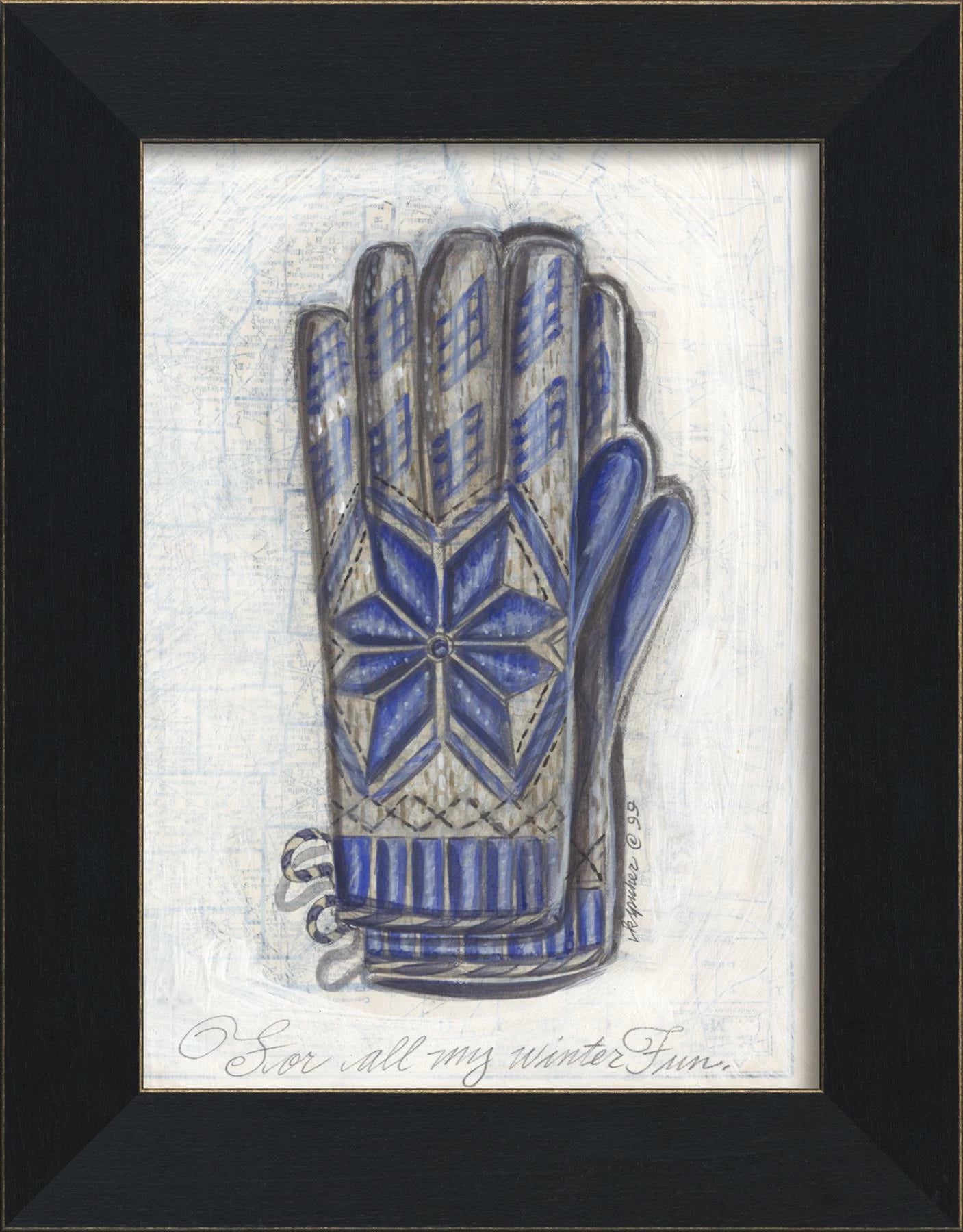 'winter gloves' art - Interior Mojo llc