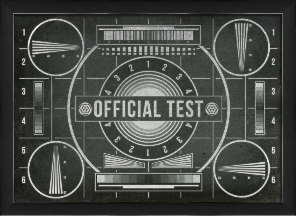 'official broadcast test' - black art - Interior Mojo llc