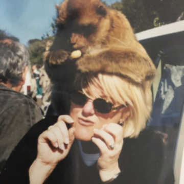 Mojo Latini from Interior Mojo at the Rock of Gibraltar with her friend. 