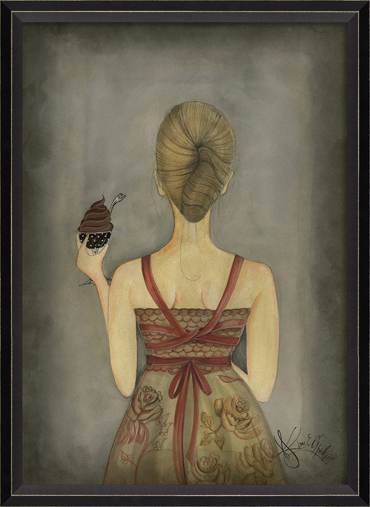 'lady vice 4 - chocolatier' art - Interior Mojo llc