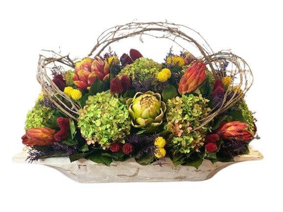 Artichoke Garden in Saranda - Preserved Floral Arrangement - Interior Mojo llc