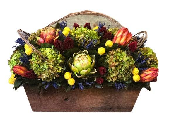 Artichoke Garden - Preserved Floral Arrangement - Interior Mojo llc