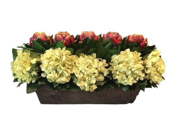 Artichoke Trough - Preserved Floral Arrangement - Interior Mojo llc