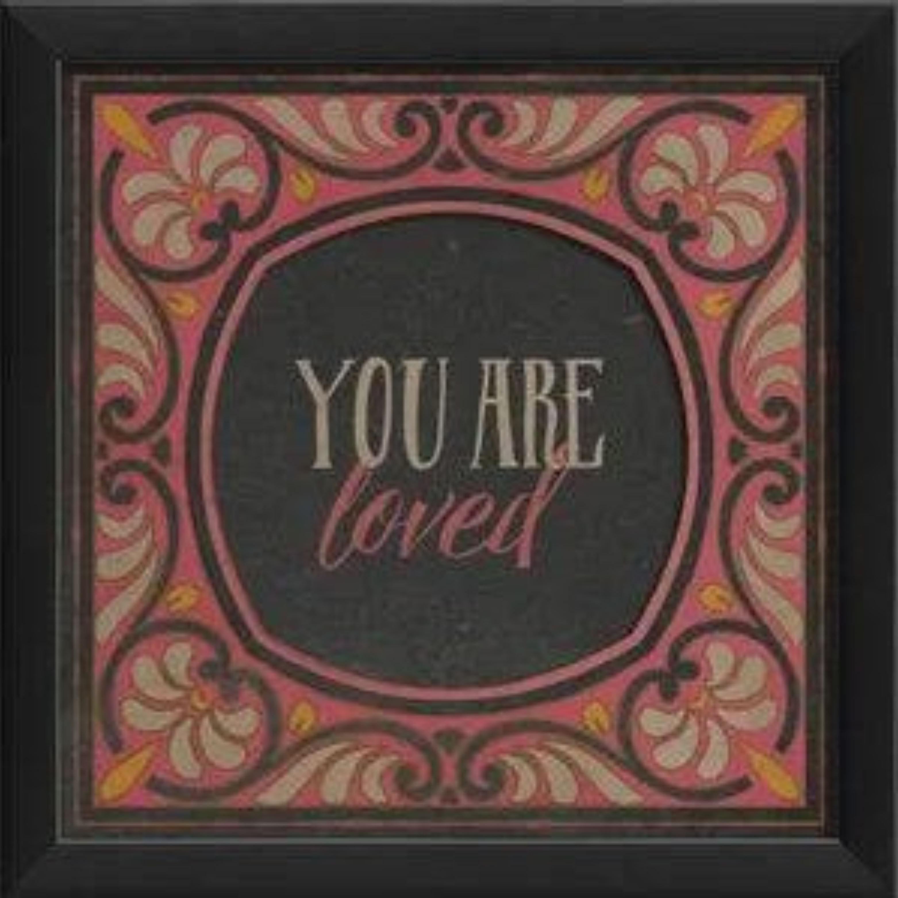 you are loved art - pink - Interior Mojo llc