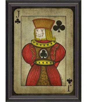 Jack of Clubs with border - Interior Mojo llc