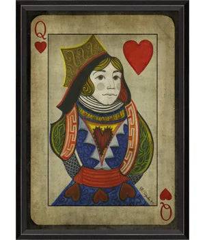 Queen of Hearts with border - Interior Mojo llc