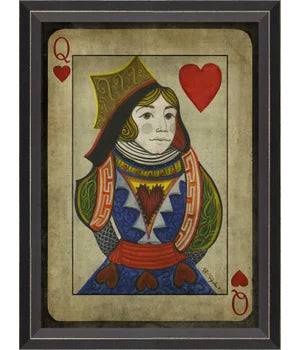 Queen of Hearts with border - Interior Mojo llc