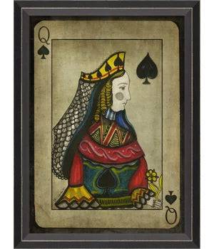 Queen of Spades with border - Interior Mojo llc