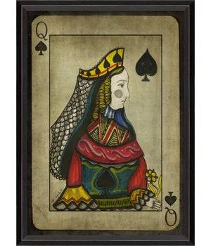 Queen of Spades with border - Interior Mojo llc