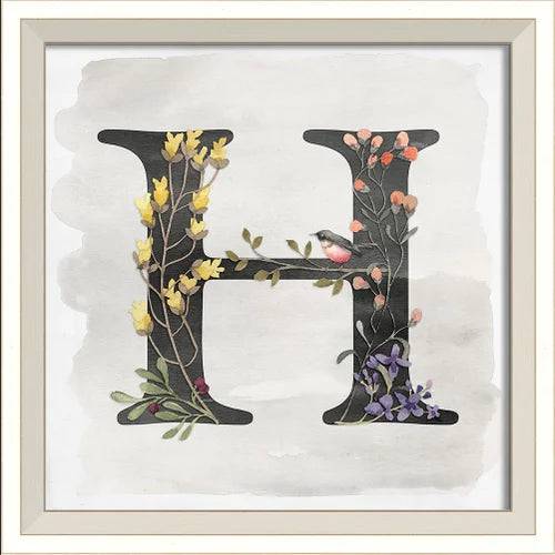 Garden Alphabet H - Interior Mojo llc