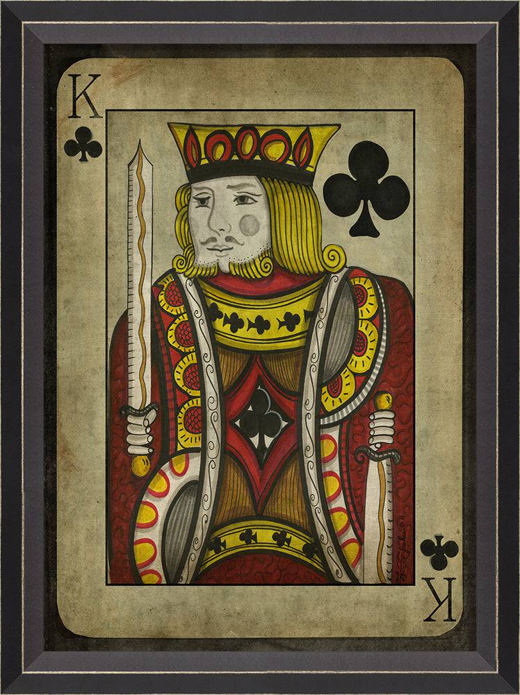 King of Clubs with border - Interior Mojo llc