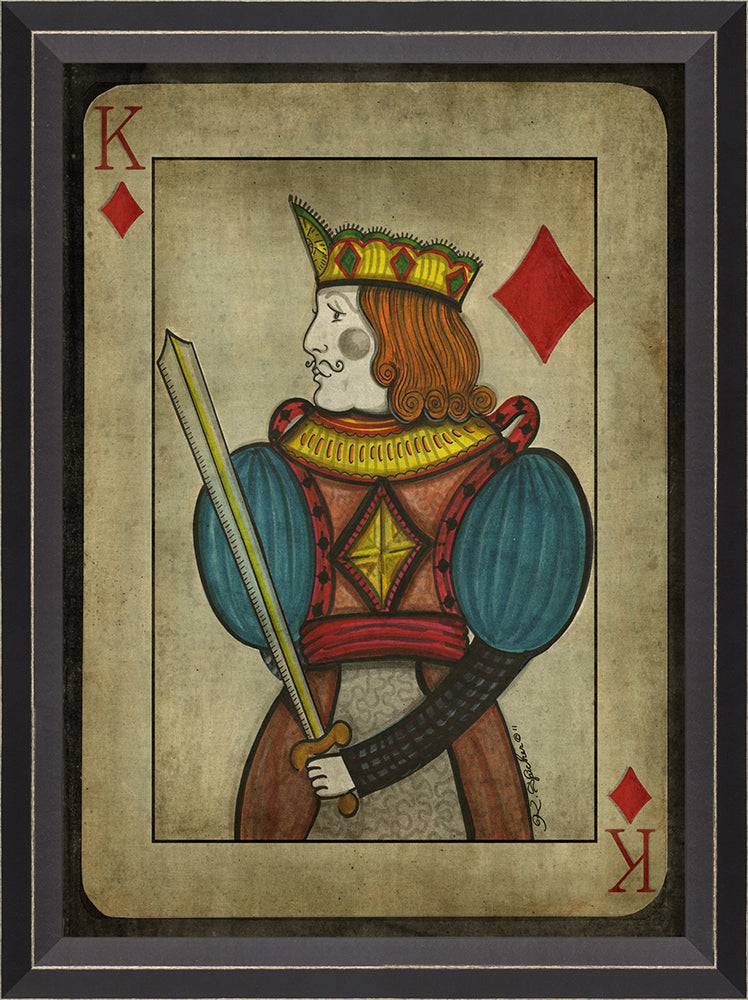 King of Clubs with border - Interior Mojo llc