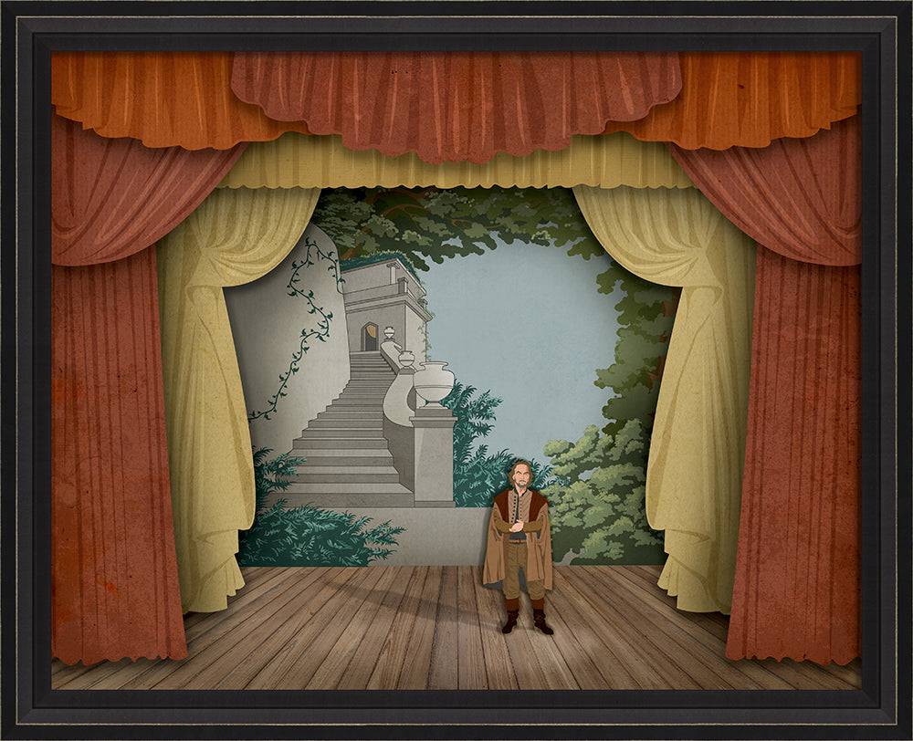 Theater Stage Lend Me Your Ears with characters - Interior Mojo llc